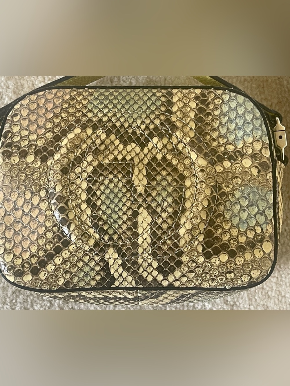 Gucci Kid's Soho Disco Crossbody Bag Python Mini